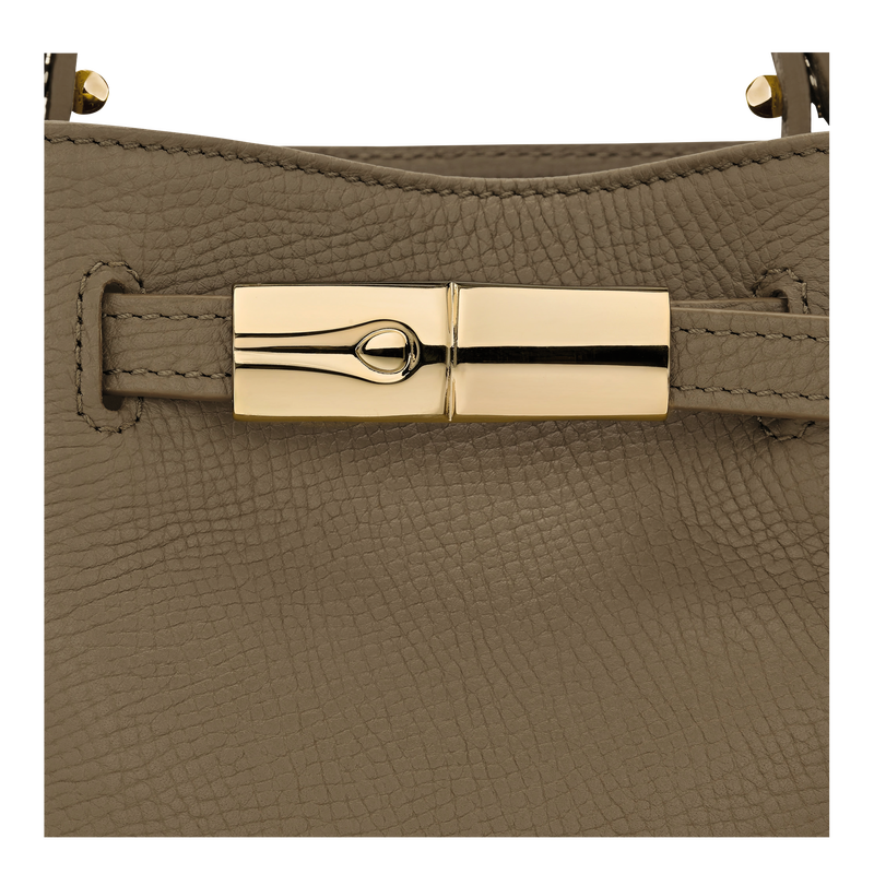 Le Smart XS Bucket bag , Olive - Leather  - View 6 of  6