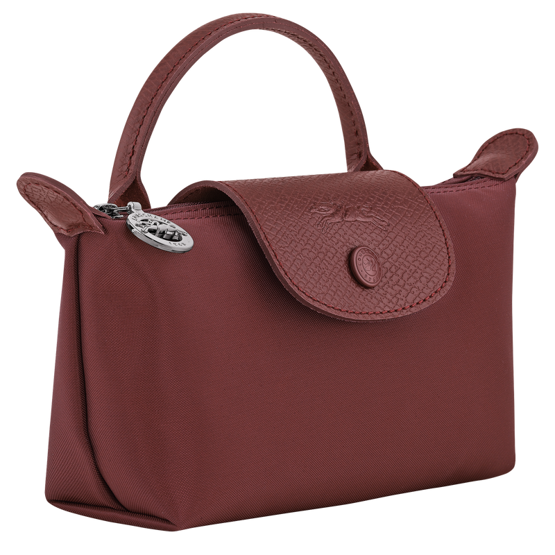 Le Pliage One Pouch , Burgundy - Canvas  - View 2 of  5