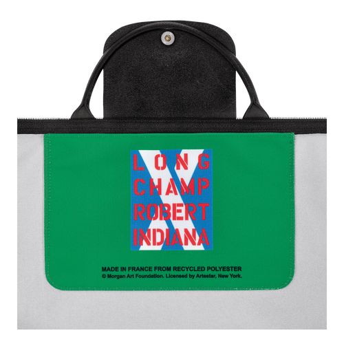 Longchamp x Robert Indiana Travel bag , Red - Canvas - View 5 of  6