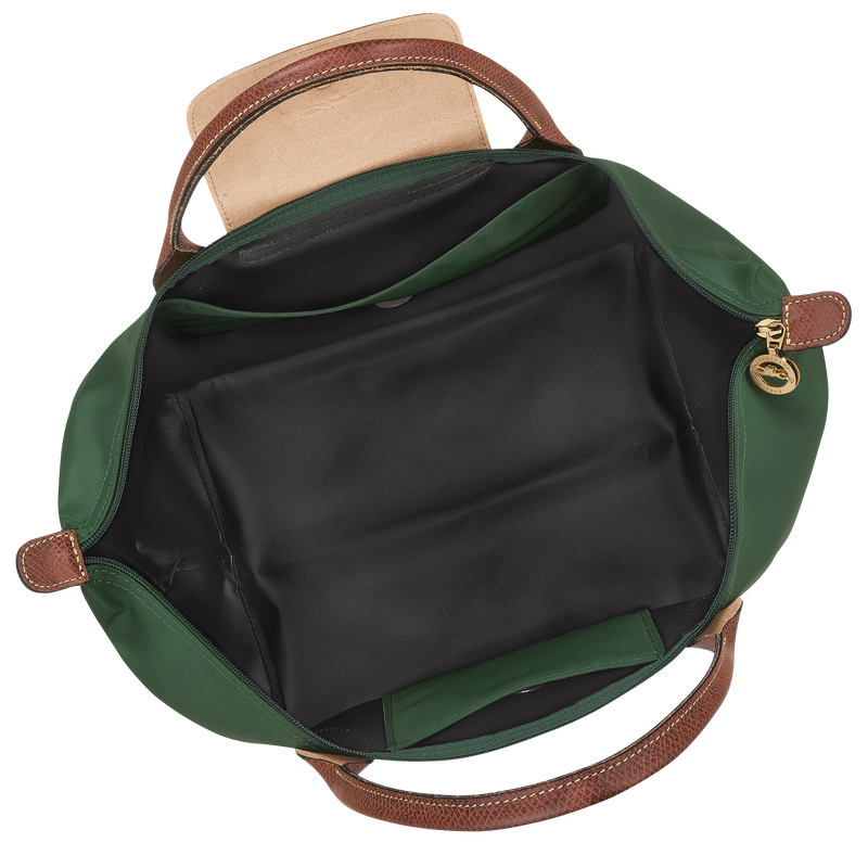 Le Pliage Original M Handbag , British Green - Recycled canvas  - View 5 of  7