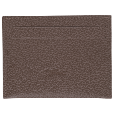 Le Foulonné Card holder , Taupe - Leather