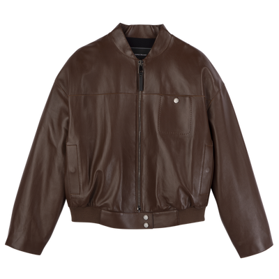 Jacket , Coffee - Leather
