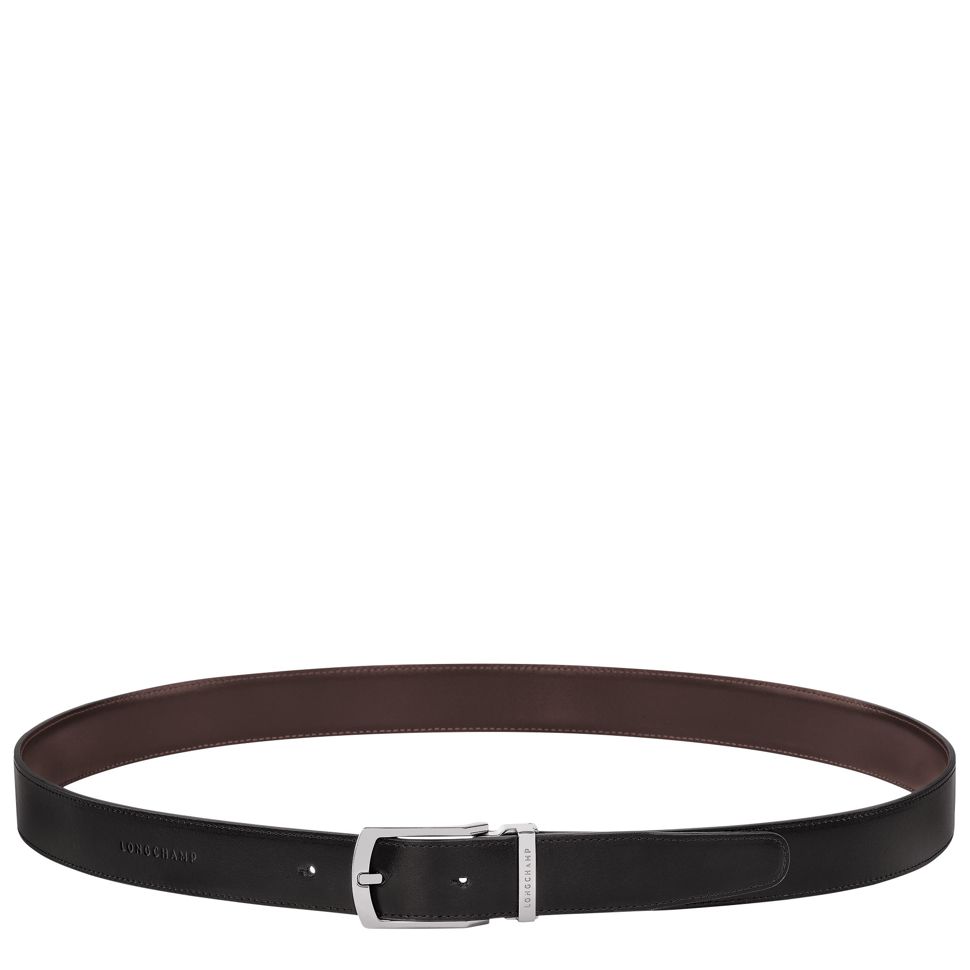 Delta Box Men's belt, Black/Mocha