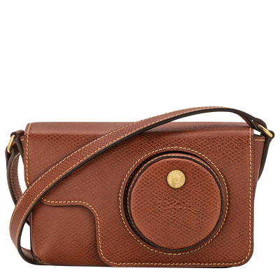 &Eacute;pure XS Camera bag , Brown - Leather