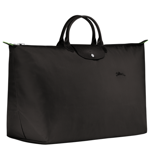Le Pliage Green M Travel bag , Black - Recycled canvas - View 3 of  7