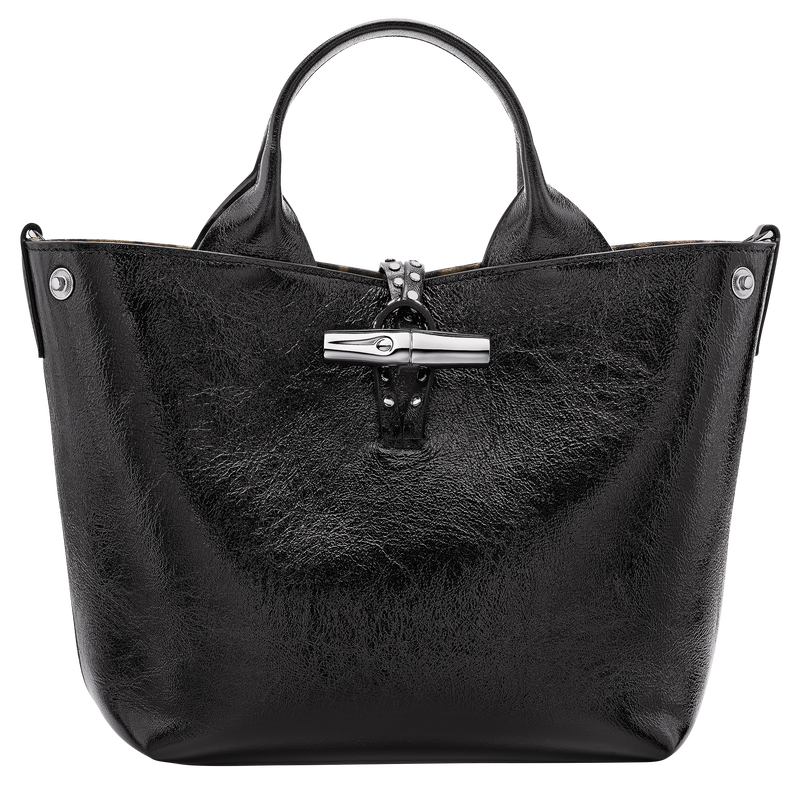 Le Roseau S Handbag , Black - Leather  - View 3 of  3