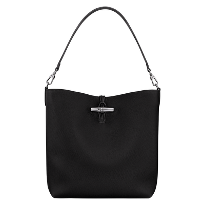 Le Roseau M Hobo bag , Black - Leather