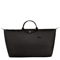 Le Pliage Green M Travel bag , Black - Recycled canvas