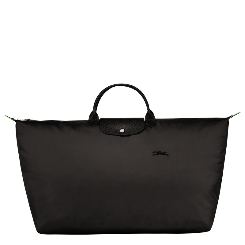 Le Pliage Green M Travel bag , Black - Recycled canvas  - View 1 of  7
