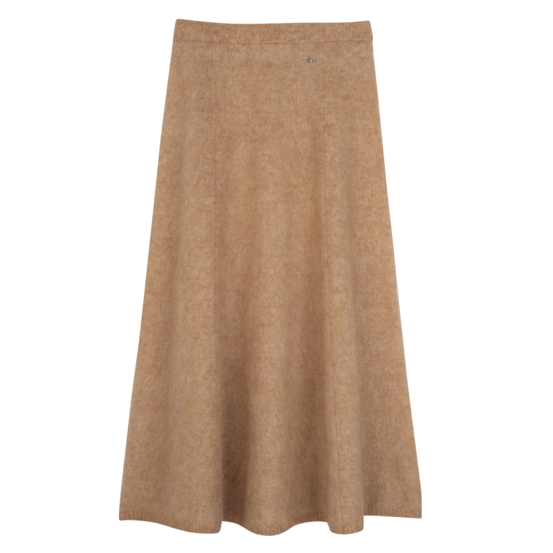 Midi skirt , Biscuit - Knit  - View 1 of  6
