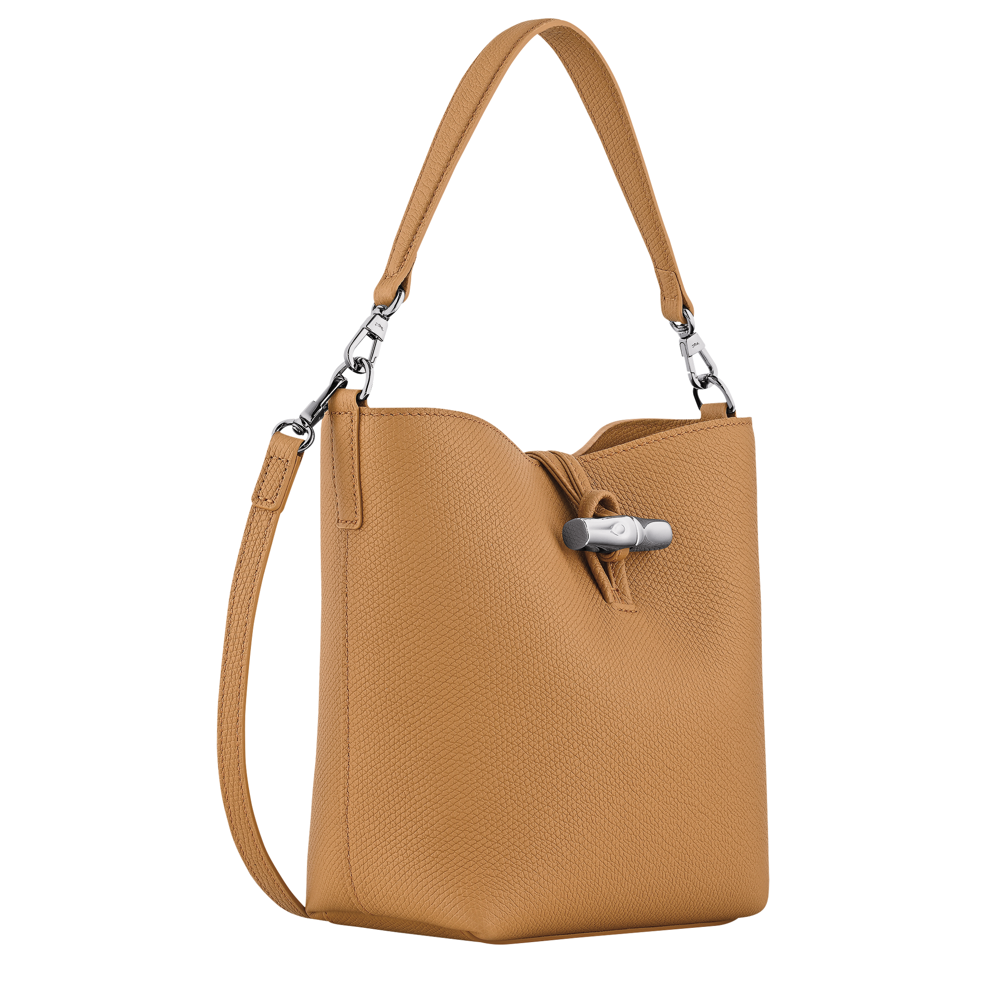 Bucket bag XS, Walnut - View 3 of
5 - zoom in Le Roseau Bucket bag XS, Walnut