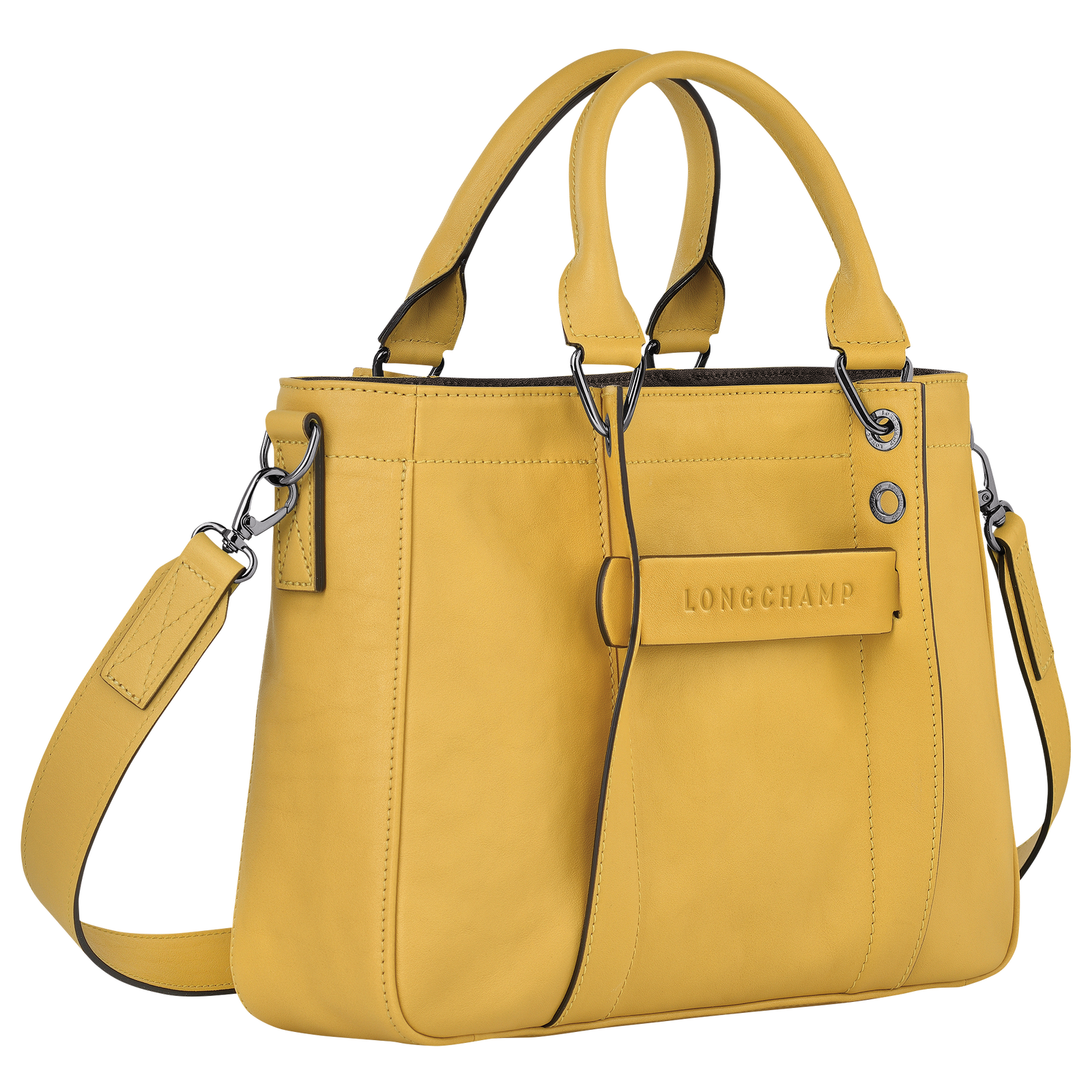 Longchamp yellow tote bag sales