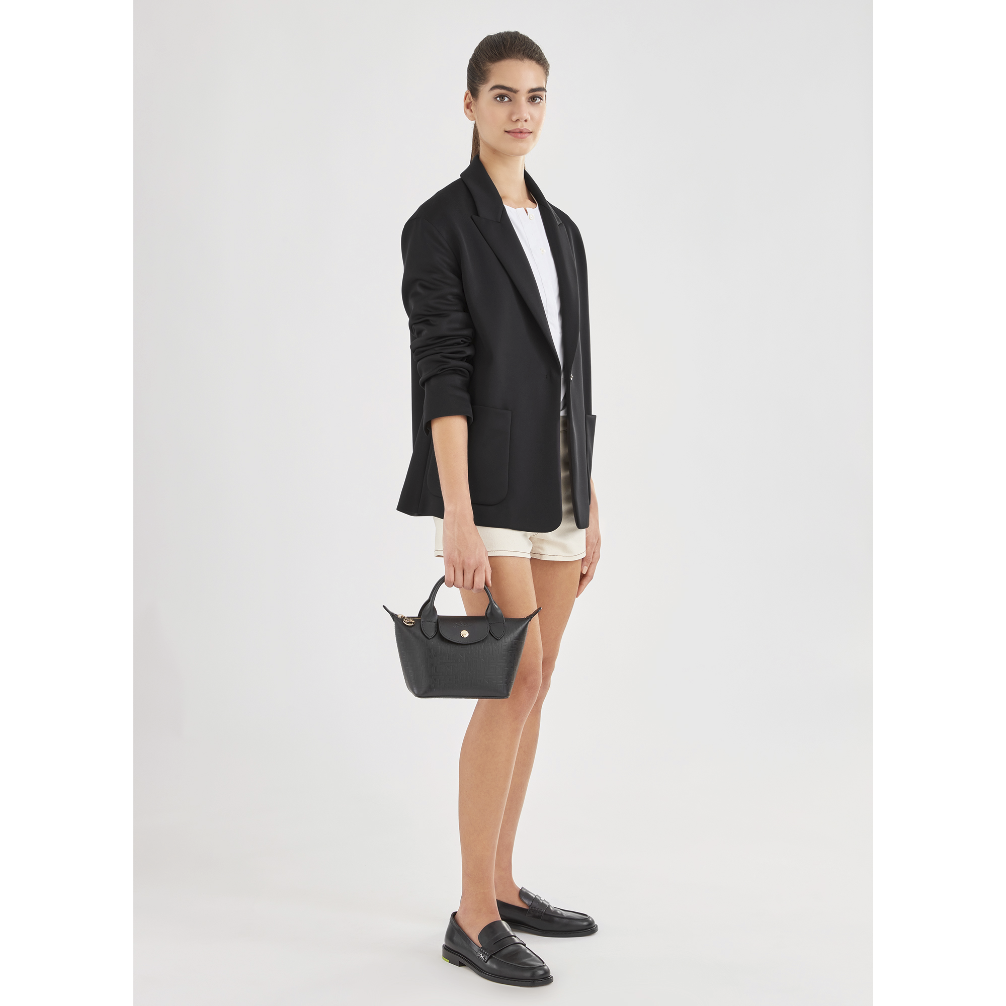 Longchamp le pliage cuir lgp top