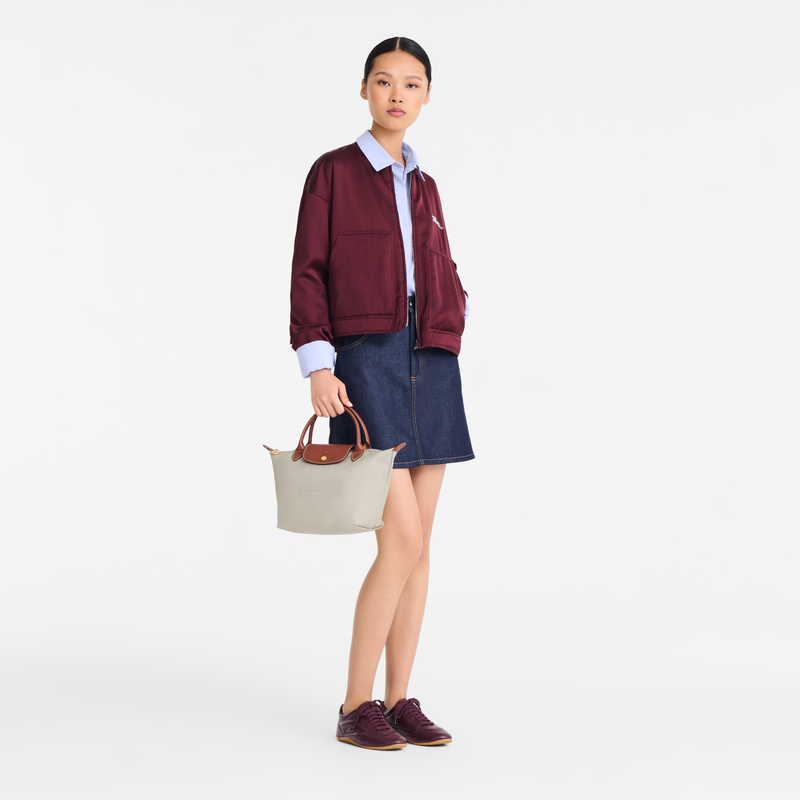 Le Pliage Original S Handbag , Pebble - Recycled canvas  - View 2 of  7