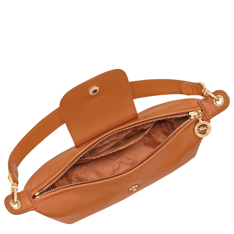 Le Pliage Xtra Crossbody bag , Amber - Leather  - View 5 of  6