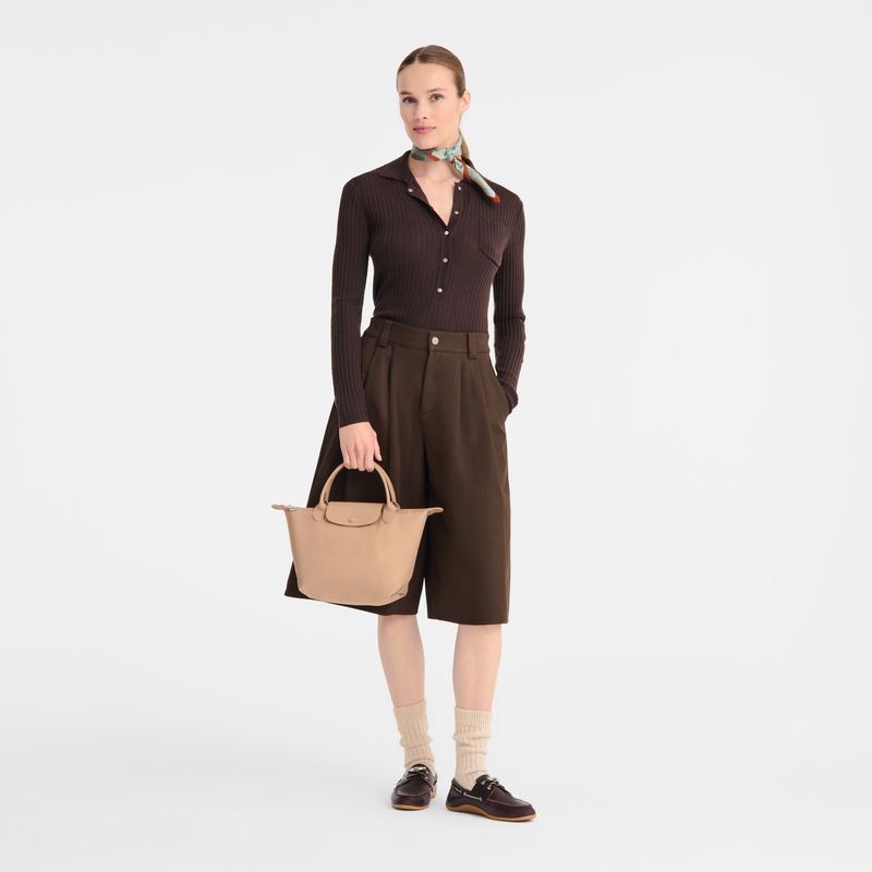 Le Pliage One S Handbag , Beige - Canvas  - View 2 of  7