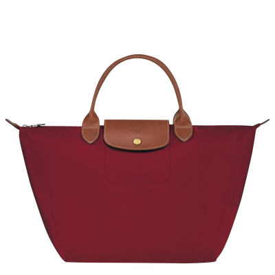 Le Pliage Original M Handbag , Red - Recycled canvas