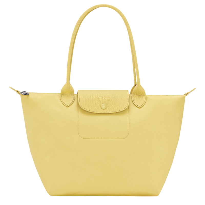 Le Pliage One M Tote bag , Lime - Recycled canvas  - View 1 of  8