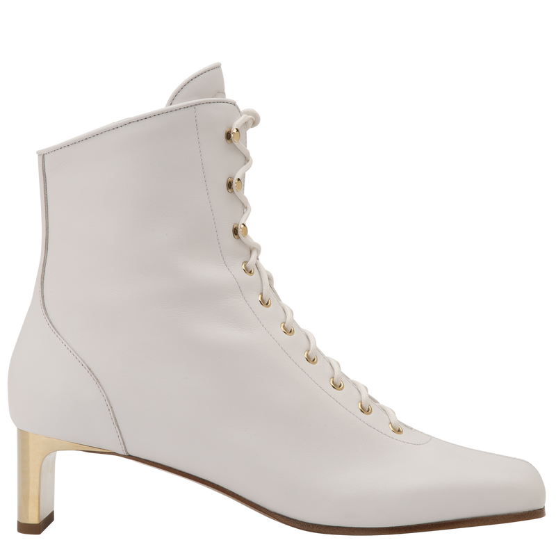 La Patineuse High heel low boots , White - Leather  - View 1 of  5