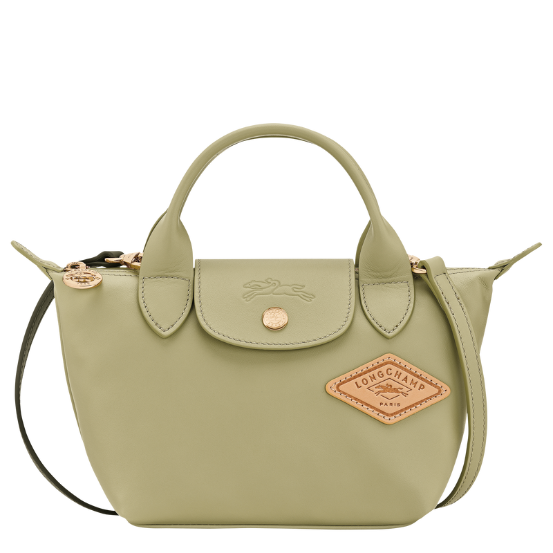 Le Pliage Xtra XS Handbag , Almond Green - Leather  - View 1 of  3