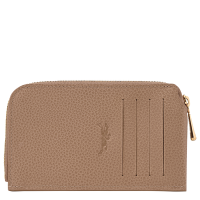 Le Foulonné Card holder , Biscuit - Leather