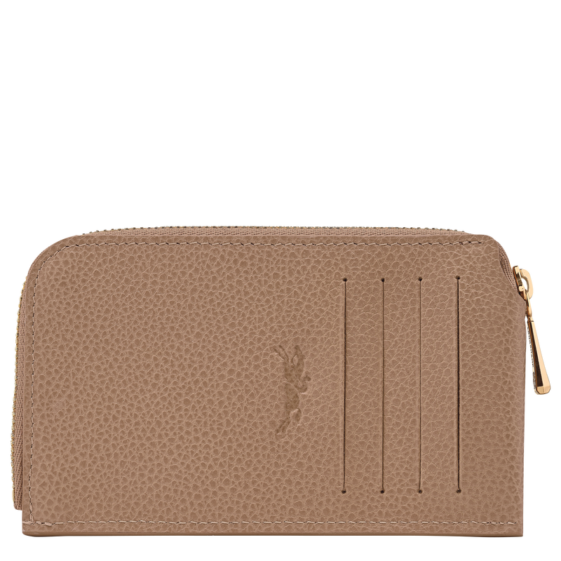 Le Foulonné Card holder , Biscuit - Leather  - View 2 of  2