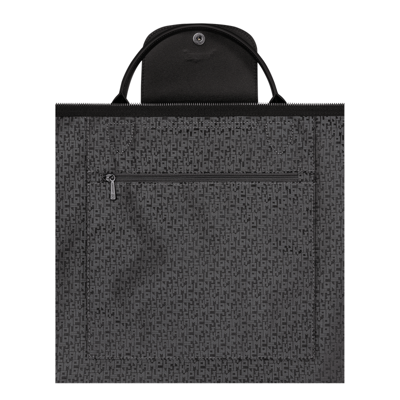 Le Pliage Xtra L Travel bag , Black - Leather  - View 5 of  6