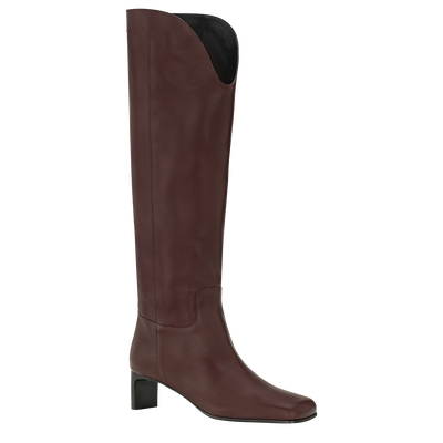 La Cavali&egrave;re Heel boots , Mocha - Leather