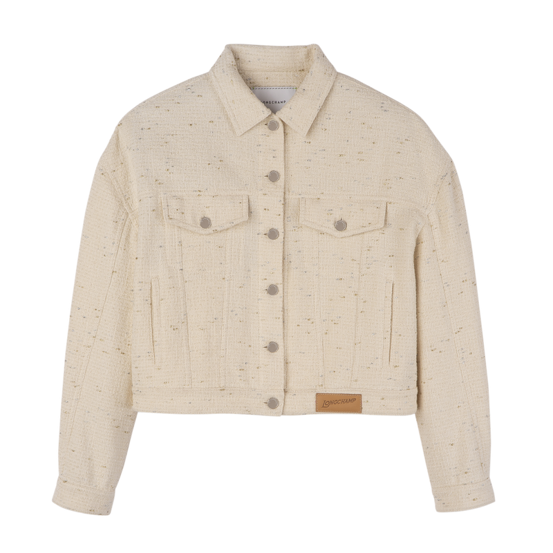 Jacket , Ivory - Tweed  - View 1 of  5