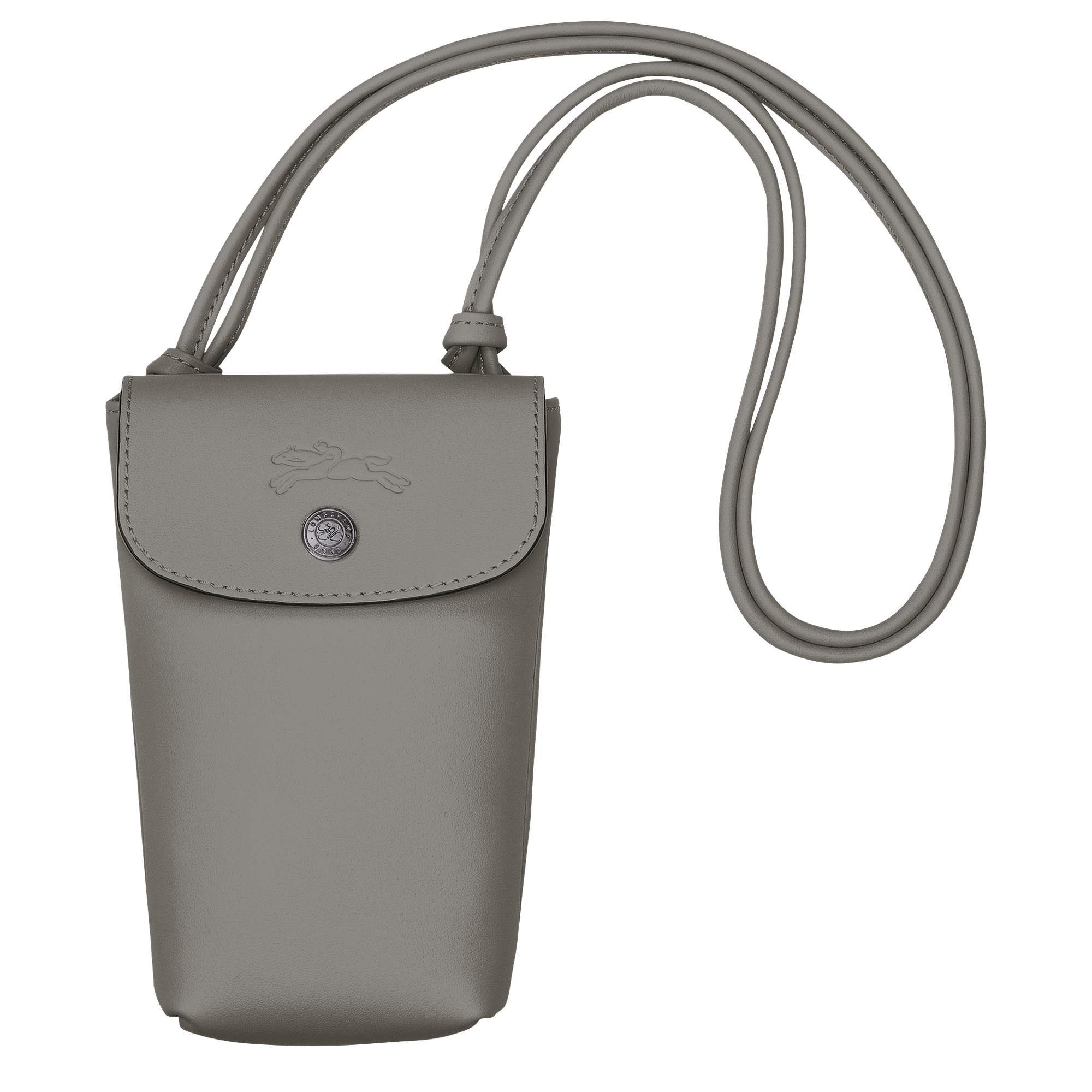 Phone case with leather lace, Turtledove - View 1 of 
        4 - zoom in Le Pliage Xtra Phone case with leather lace, Turtledove