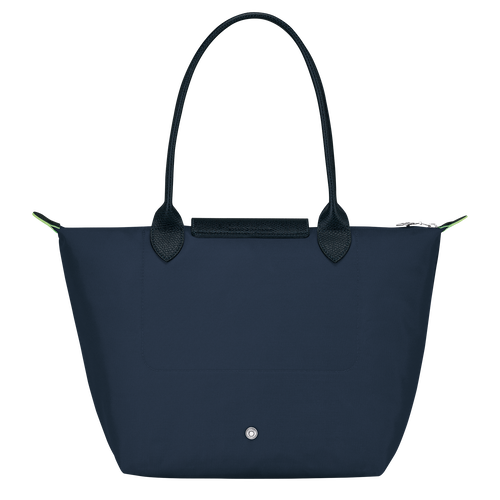Le Pliage Green M Tote bag , Navy - Recycled canvas - View 3 of  4