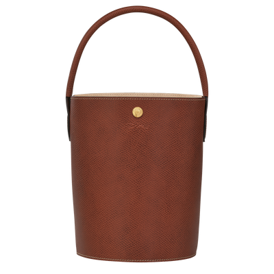 &Eacute;pure S Bucket bag , Brown - Leather