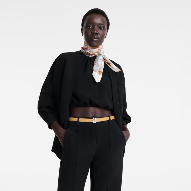 La M&eacute;daille Longchamp Ladies' belt , Desert - Leather  - View 2 of  3
