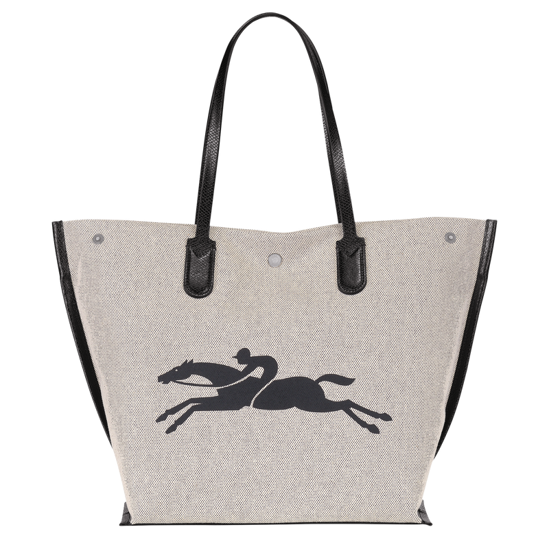 Essential L Tote bag Ecru Canvas Longchamp TH