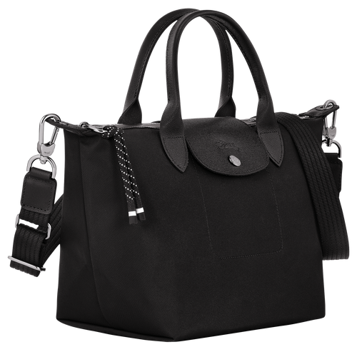 Le Pliage Energy S Handbag , Black - Recycled canvas - View 3 of  6