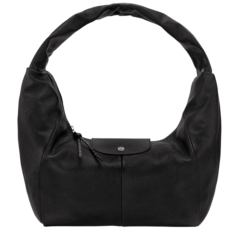 Le Pliage Xtra L Hobo bag , Black - Leather  - View 1 of  4