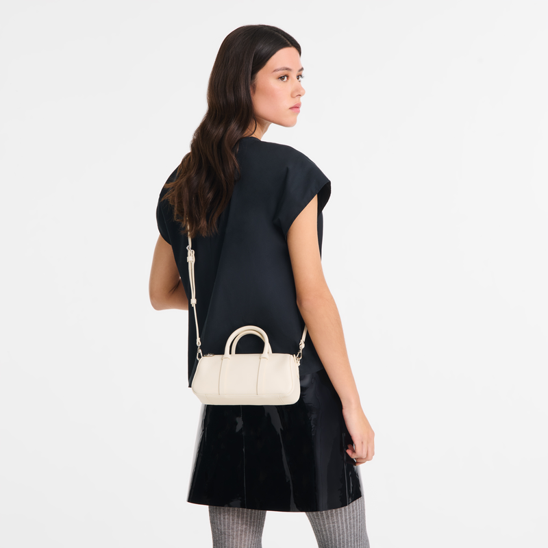 Daylong S Handbag , Ecru - Leather  - View 2 of  6