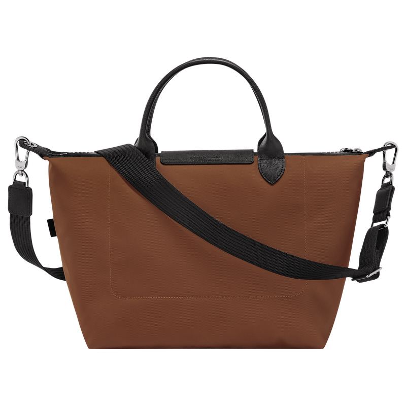 Le Pliage Energy L Handbag , Chocolate - Recycled canvas  - View 4 of  6