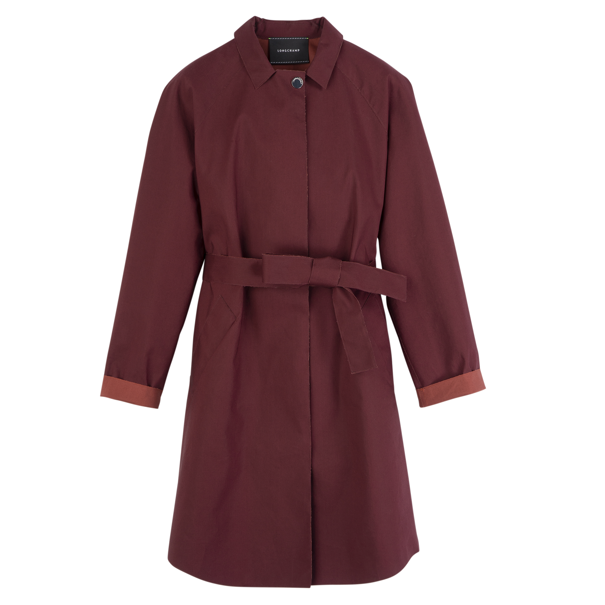 null Trench coat, Burgundy