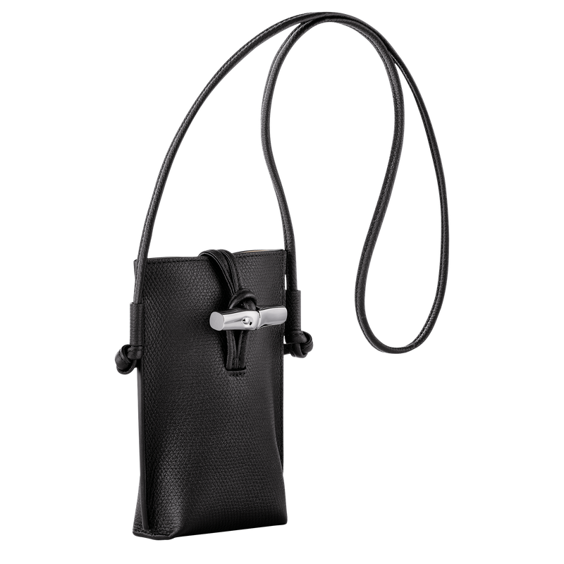 Le Roseau Phone case , Black - Leather  - View 3 of  6