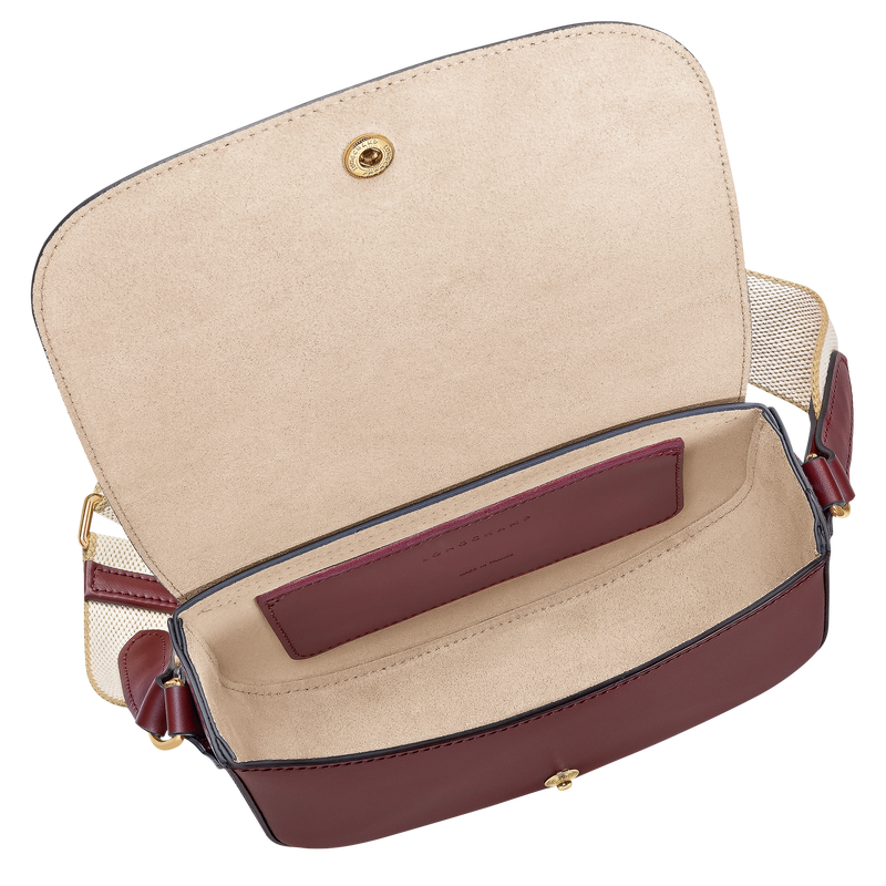 &Eacute;pure S Crossbody bag , Burgundy - Leather  - View 5 of  6