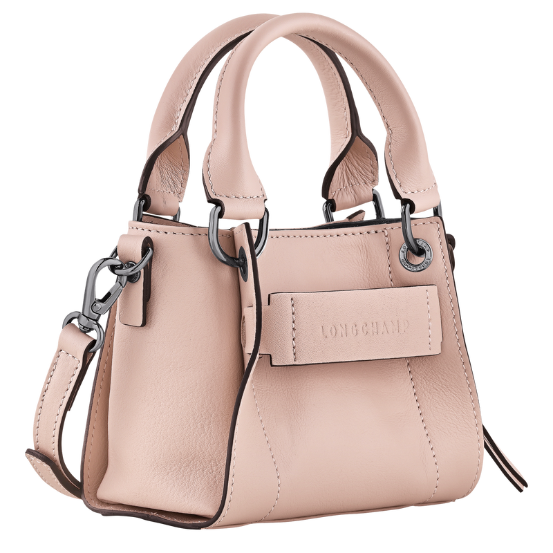Longchamp 3D XS Handbag , Petal Pink - Leather  - View 3 of  5