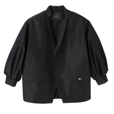 Kimono jacket , Black - Techno taffeta