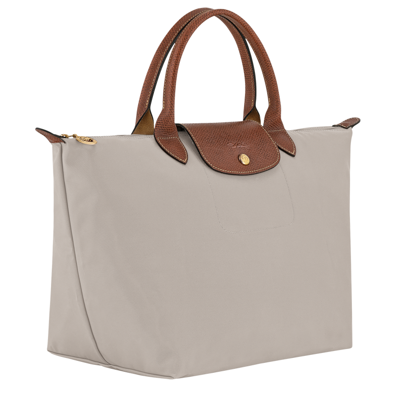 Le Pliage Original M Handbag , Pebble - Recycled canvas  - View 2 of  6