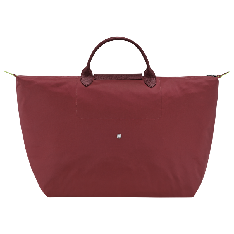 Le Pliage Green L Travel bag , Pomegranate - Recycled canvas  - View 4 of  7