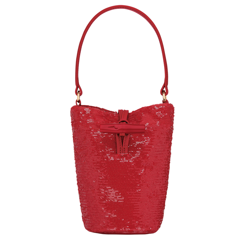 Le Roseau Handbag , Red - Canvas  - View 1 of  4