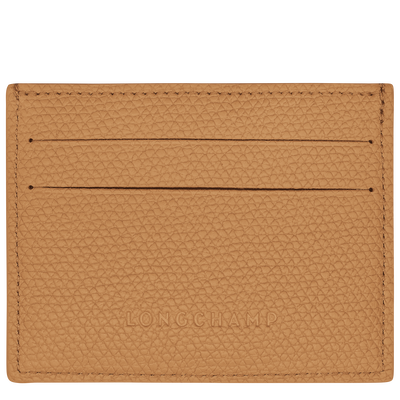 Le Roseau Card holder , Walnut - Leather