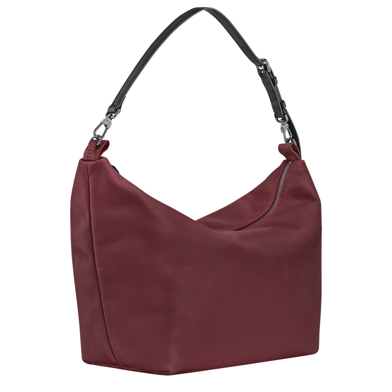 Le Slouchy M Hobo bag , Pomegranate - Leather  - View 3 of  6