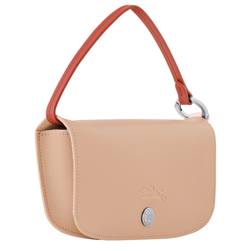 Le Pliage Collection Eyewear case , Beige - Leather  - View 3 of  4