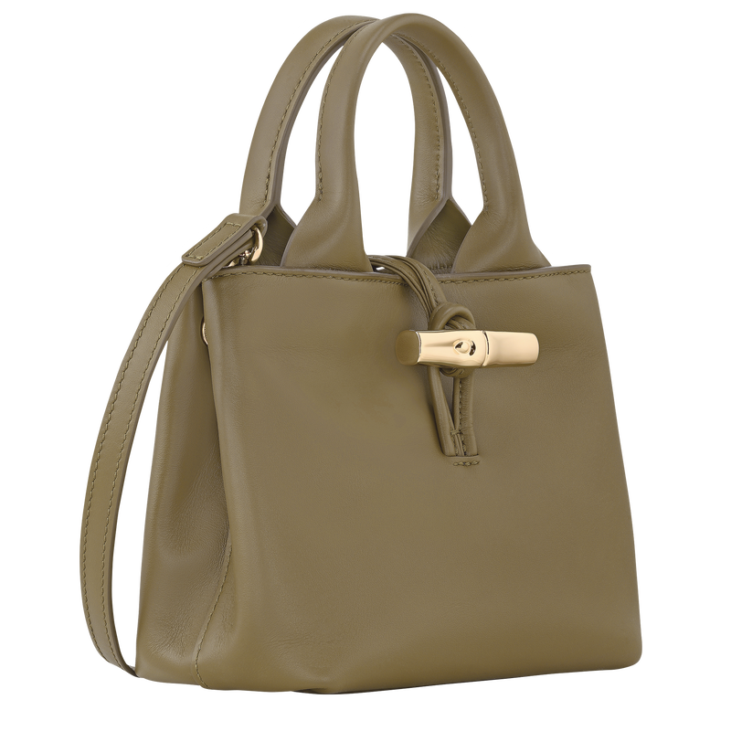 Le Roseau XS Handbag , Olive - Leather  - View 3 of  7